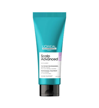Le Traitement Apaisant Intense Scalp Advanced de L’Oréal Professionnel pour les cuirs chevelus sujets aux démangeaisons.