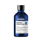 Le shampoing densifiant Serioxyl Advanced de L’Oréal Professionnel formulé pour les cheveux clairsemés.