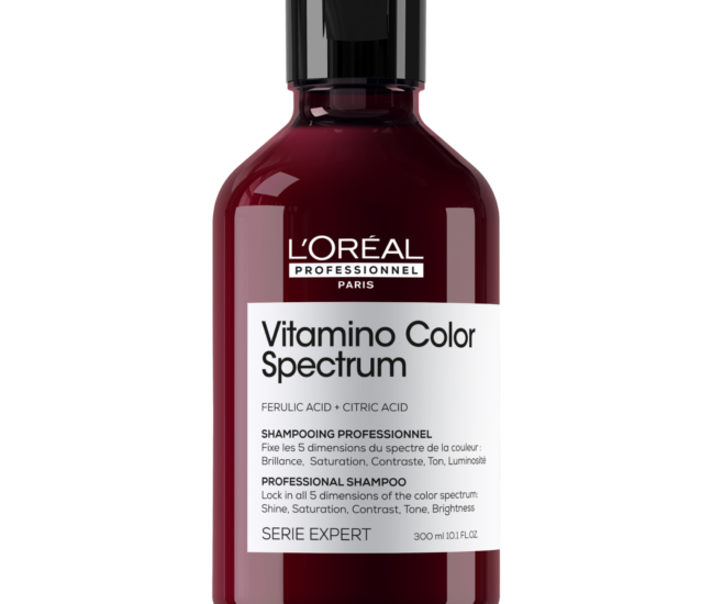 Le Shampoing protecteur de couleur Vitamino Color Spectrum de L’Oréal Professionnel pour dém^ler vos cheveux facilement tout en préservant l’éclat de votre couleur.